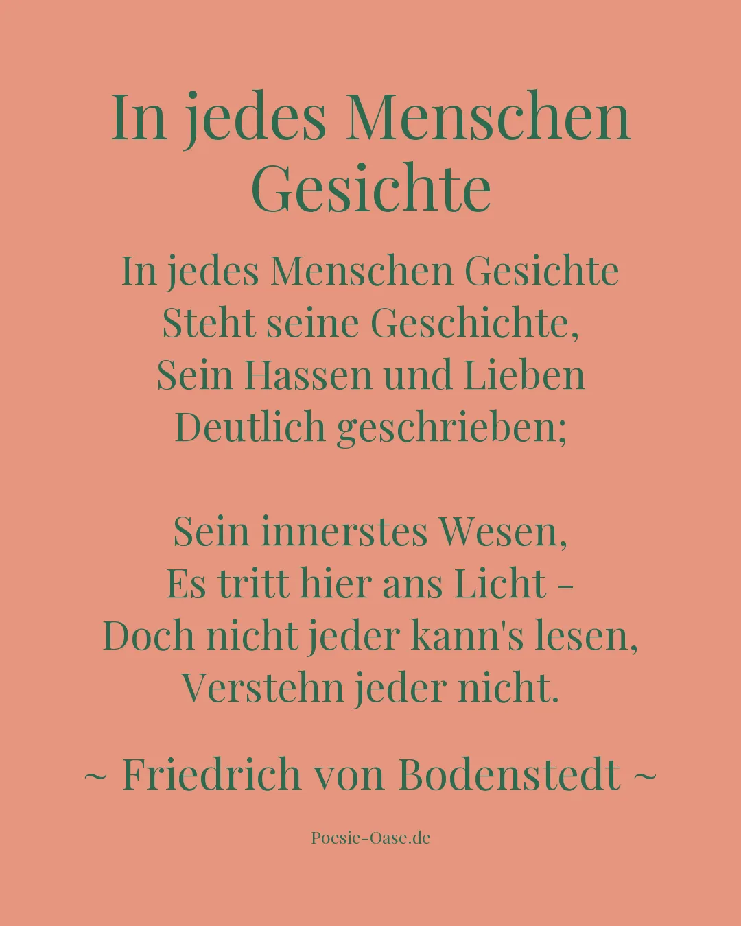 Illustration zu In jedes Menschen Gesichte