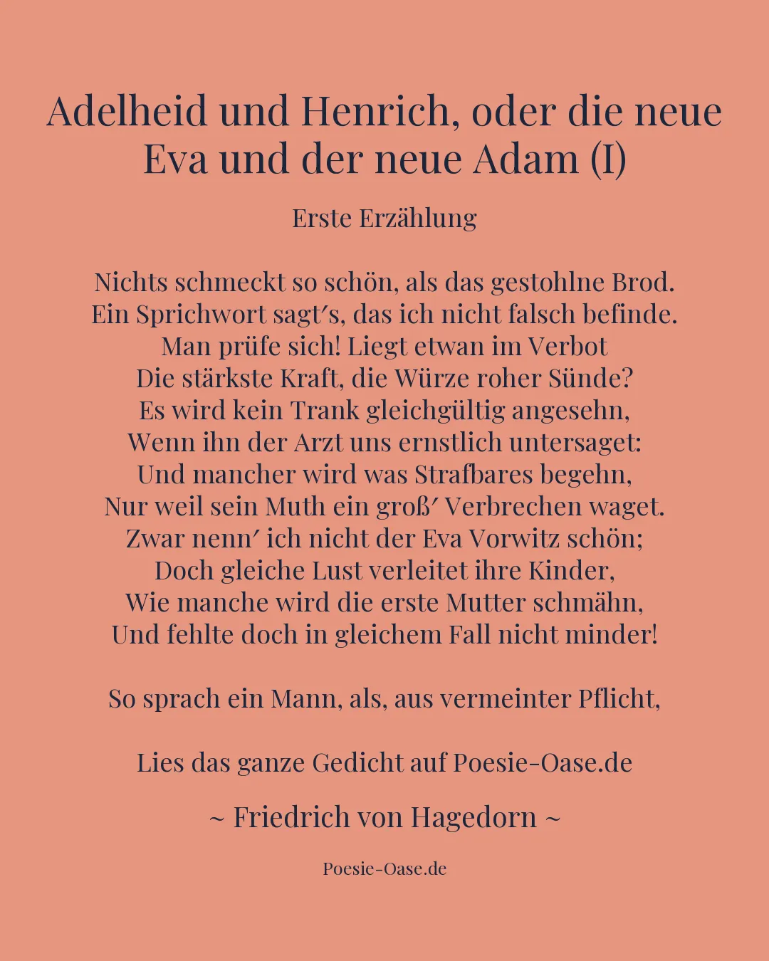 Illustration zu Adelheid und Henrich, oder die neue Eva und der neue Adam (I)