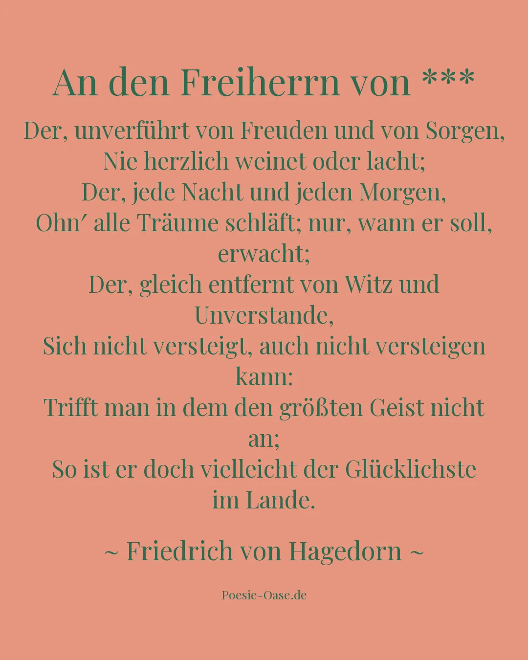 Illustration zu An den Freiherrn von ***