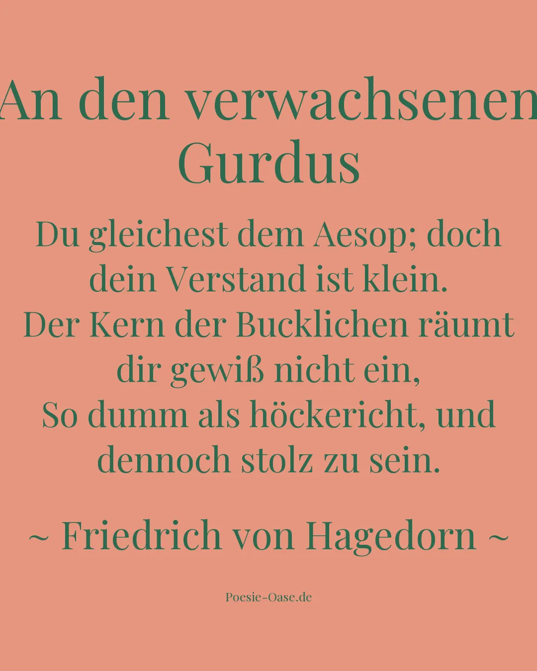 Illustration zu An den verwachsenen Gurdus