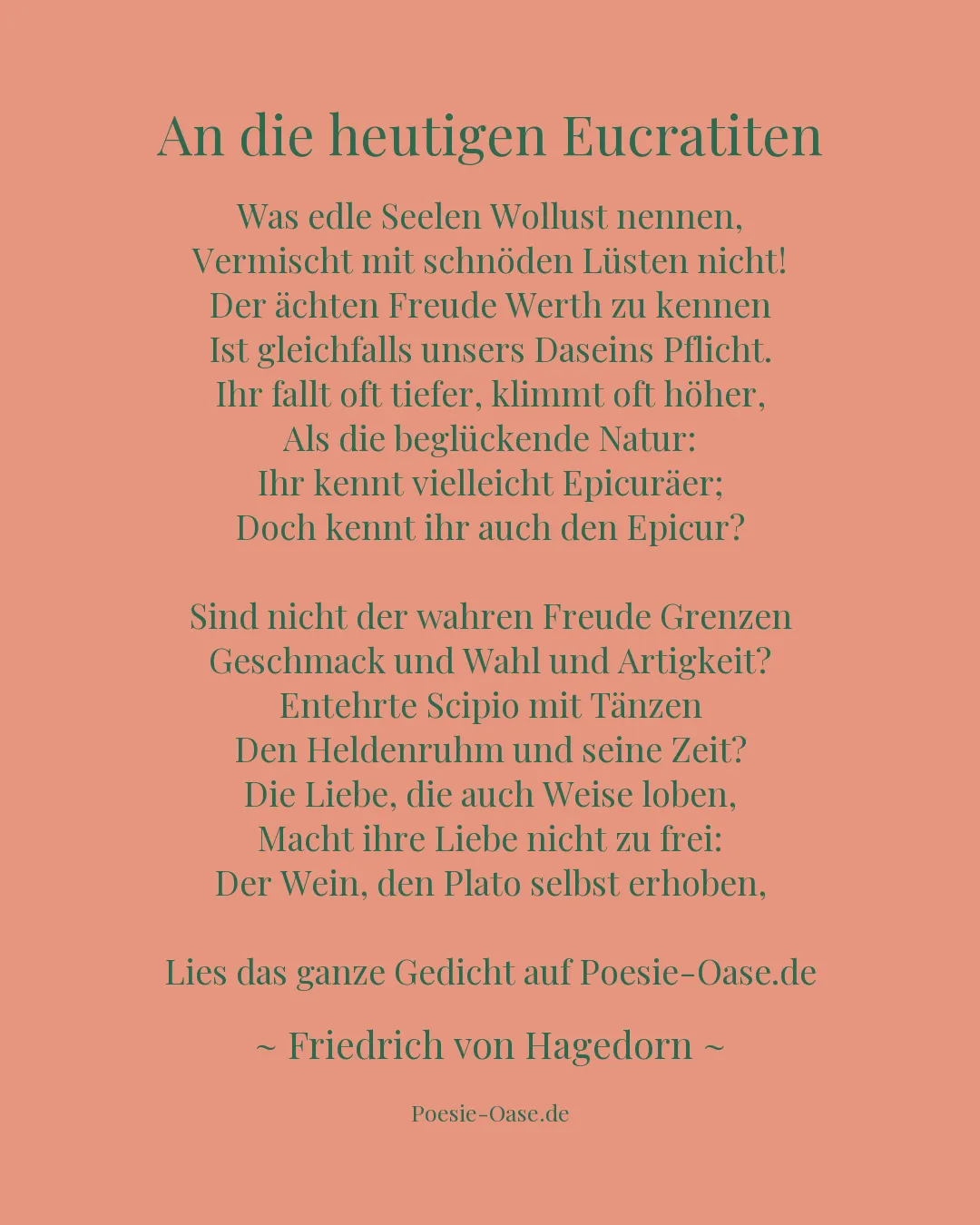 Illustration zu An die heutigen Eucratiten