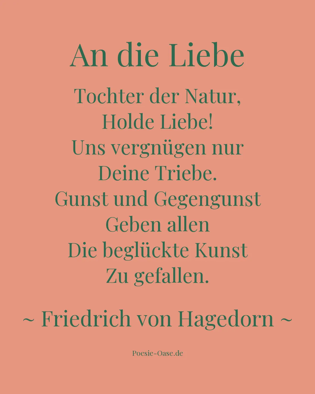 Illustration zu An die Liebe