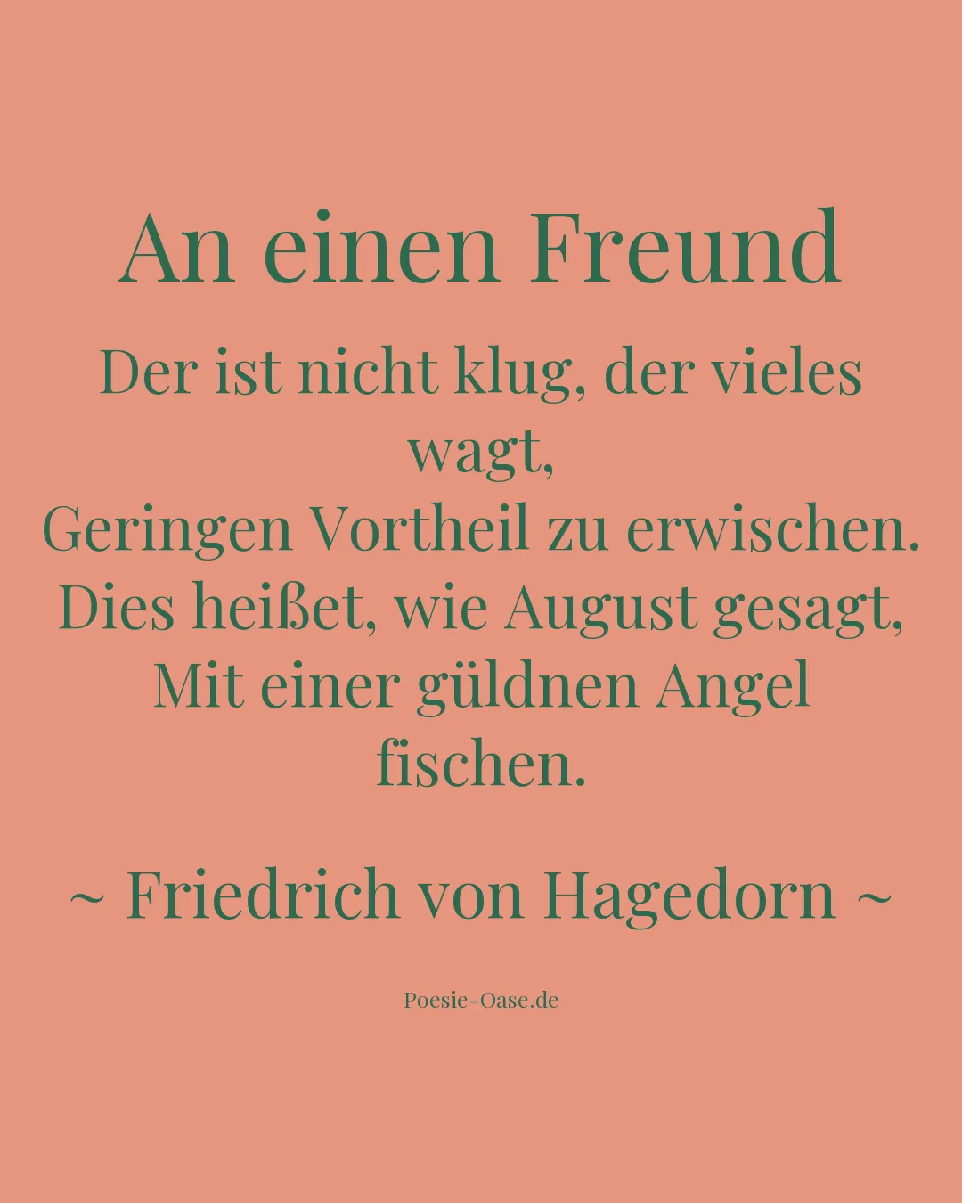 Illustration zu An einen Freund