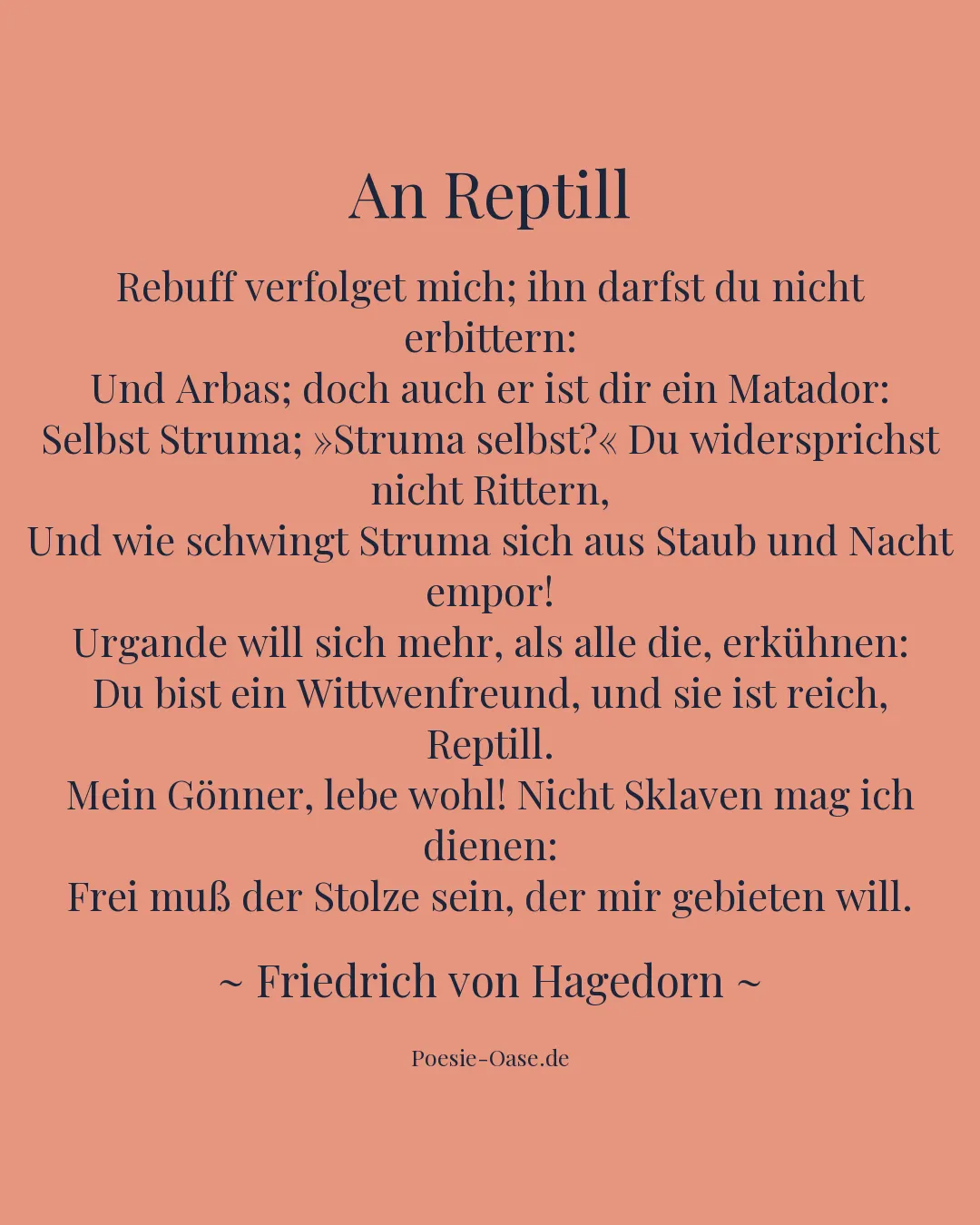 Illustration zu An Reptill