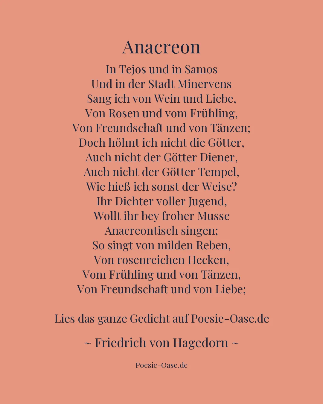 Illustration zu Anacreon