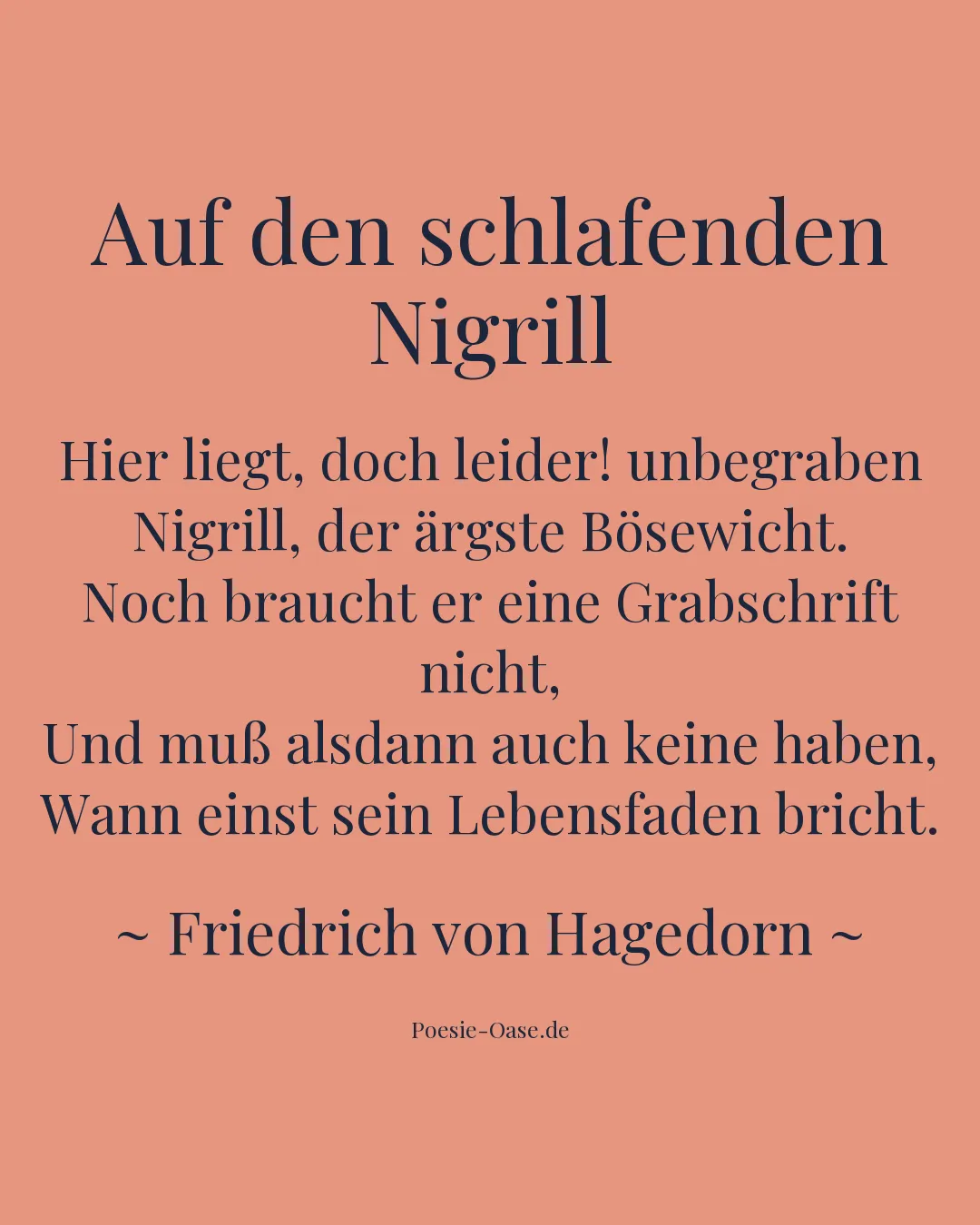 Illustration zu Auf den schlafenden Nigrill