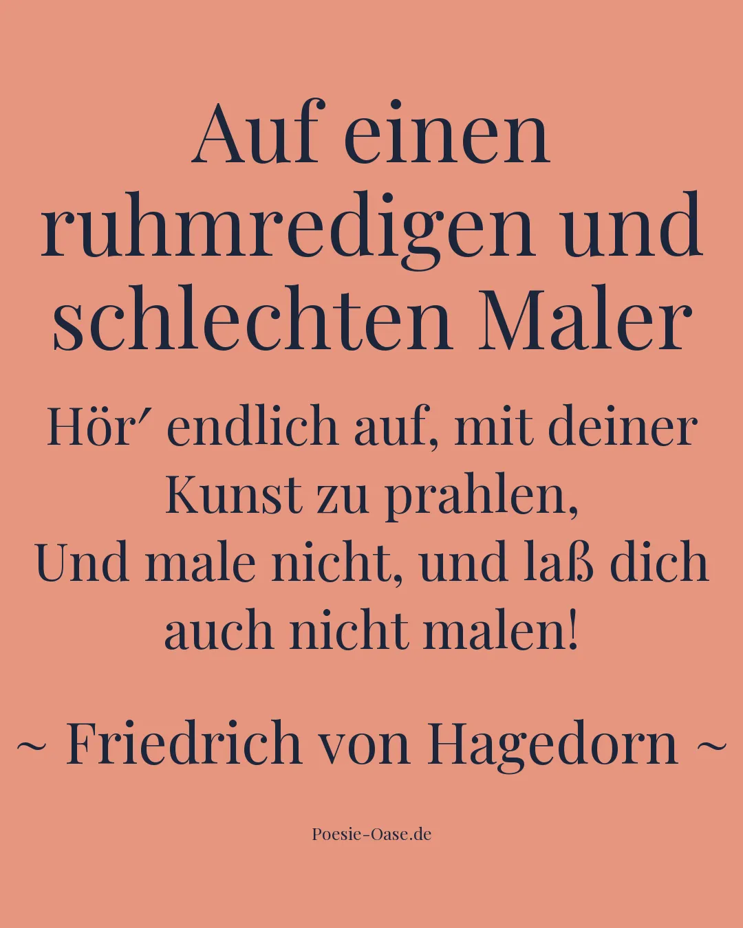 Illustration zu Auf einen ruhmredigen und schlechten Maler