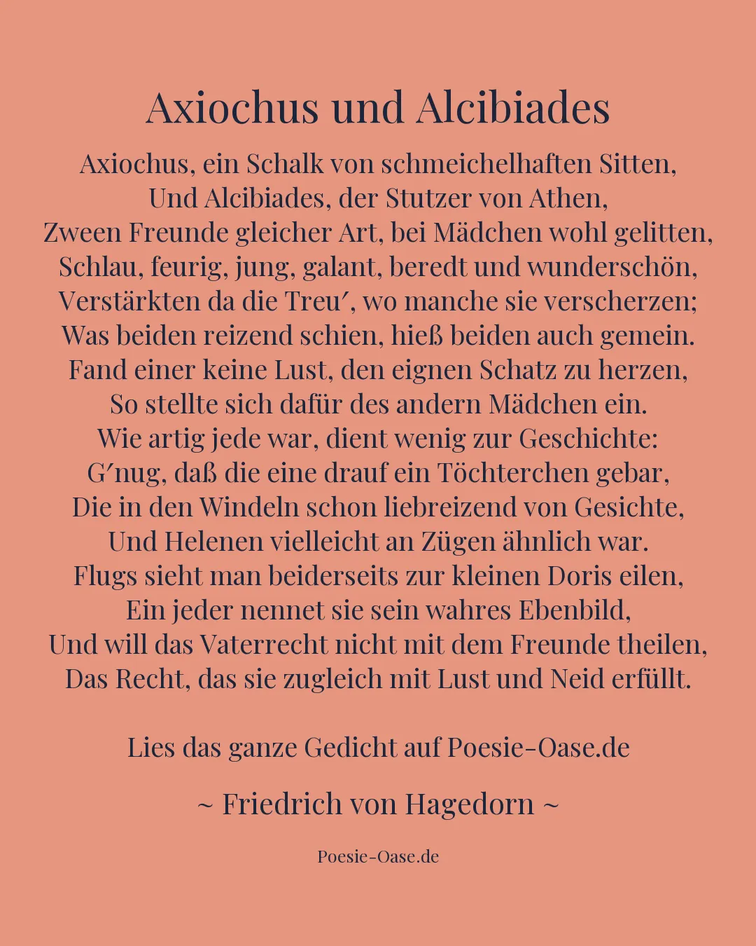Illustration zu Axiochus und Alcibiades