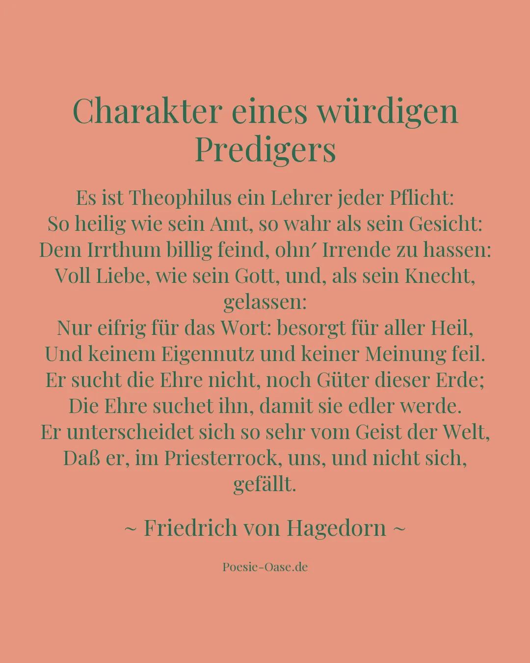 Illustration zu Charakter eines würdigen Predigers