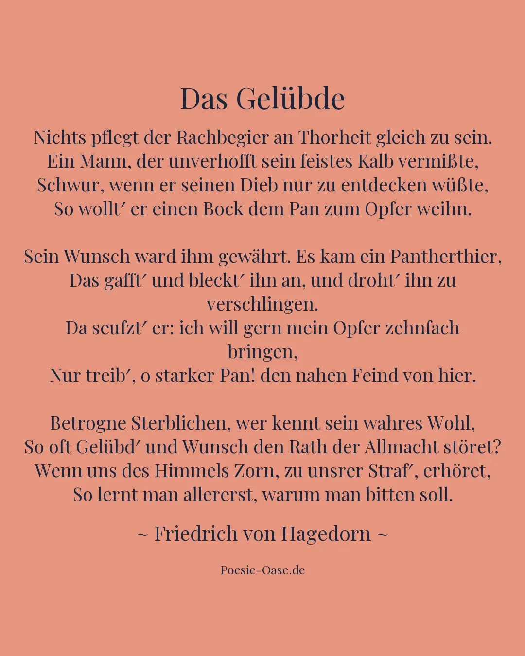 Illustration zu Das Gelübde
