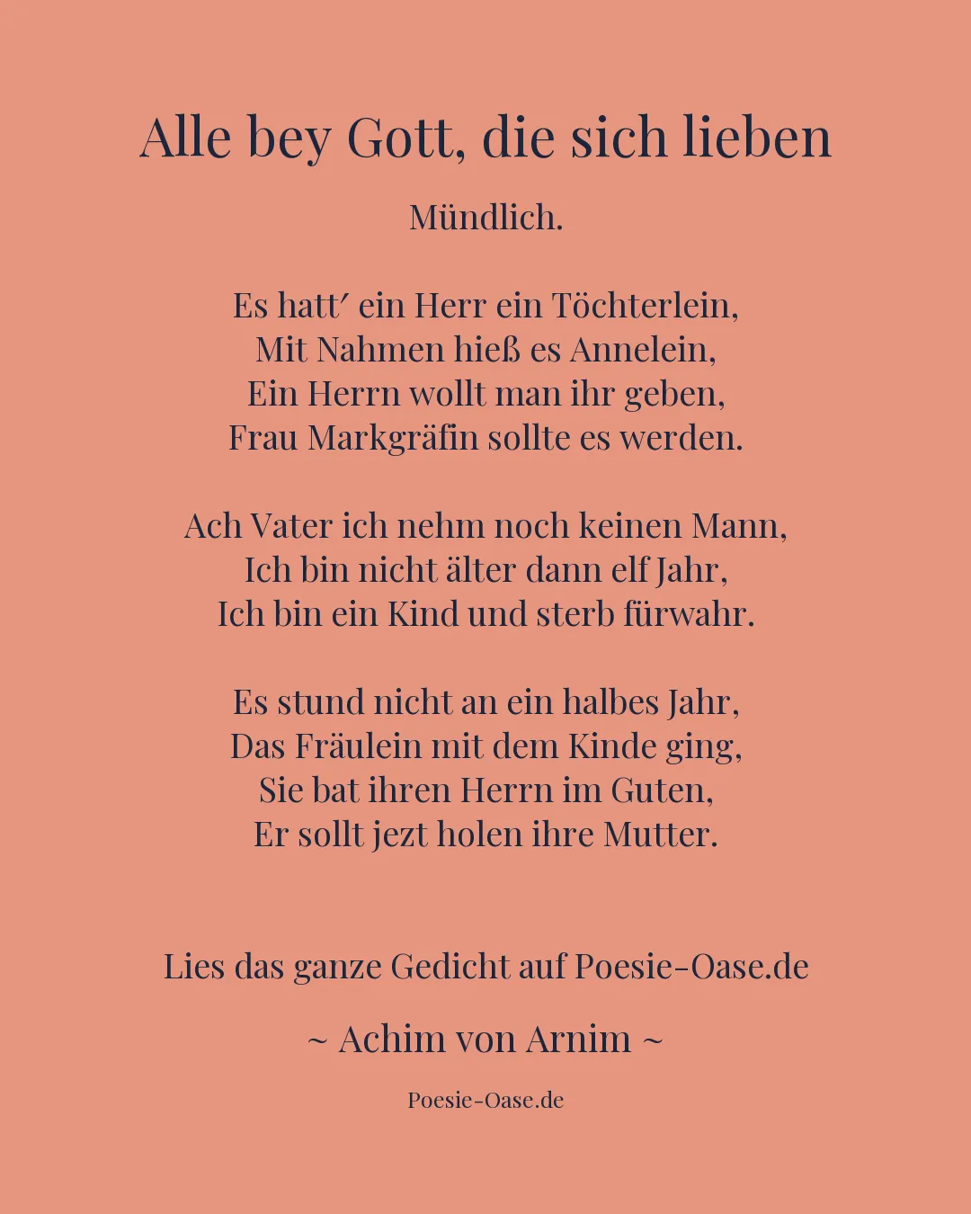 Illustration zu Alle bey Gott, die sich lieben