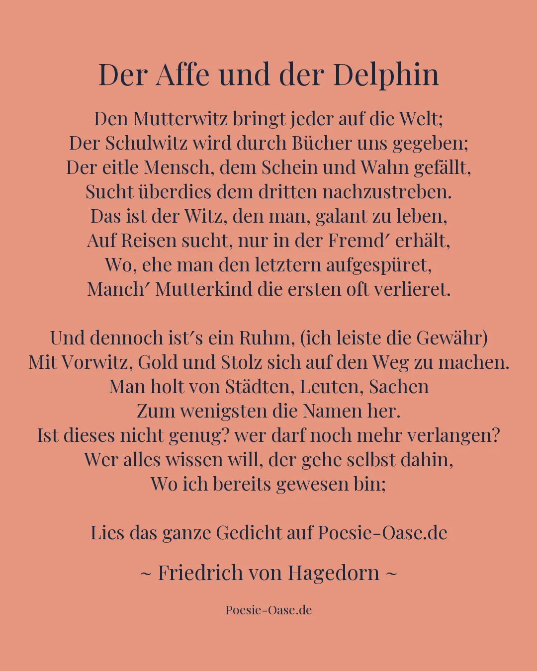 Illustration zu Der Affe und der Delphin