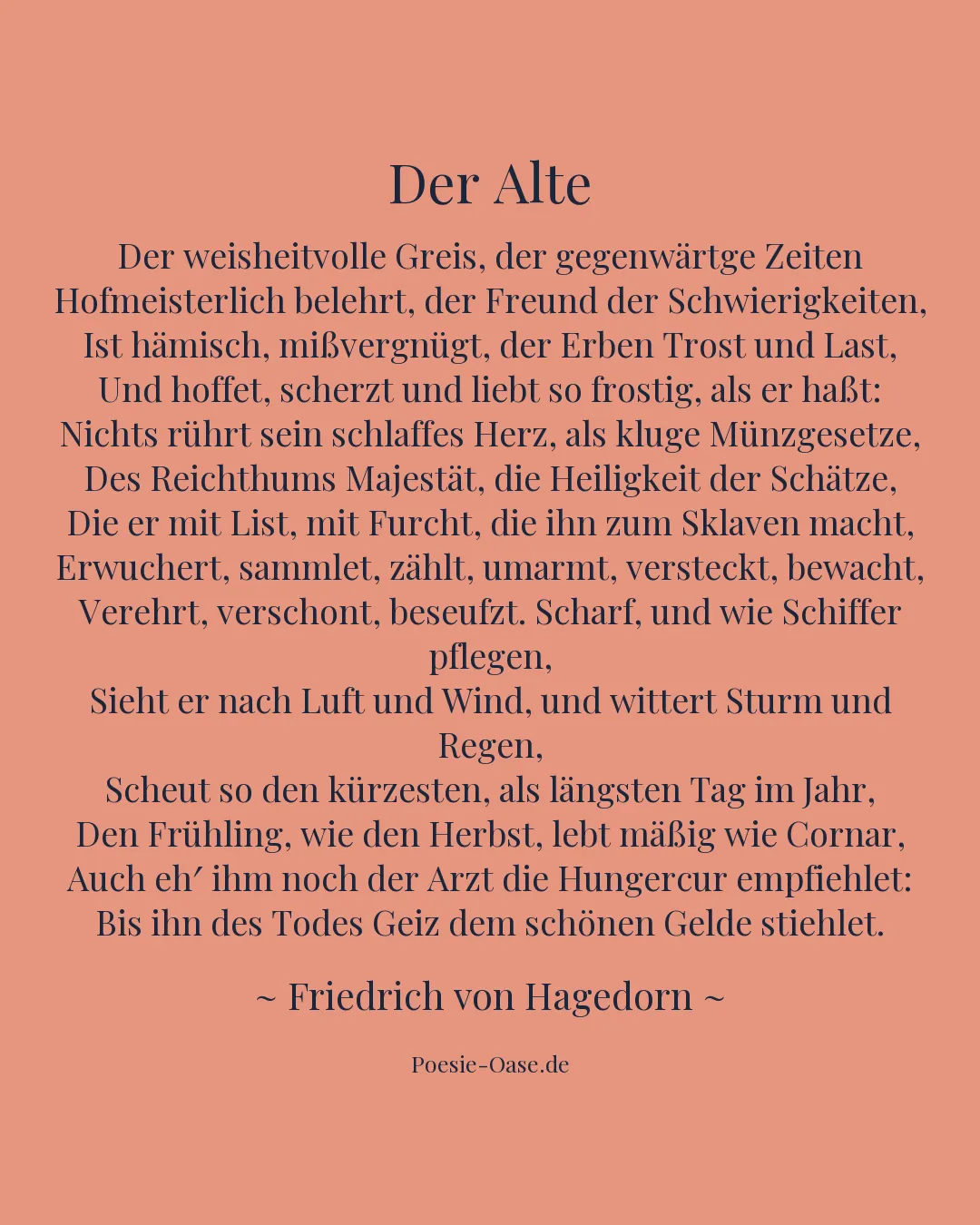 Illustration zu Der Alte