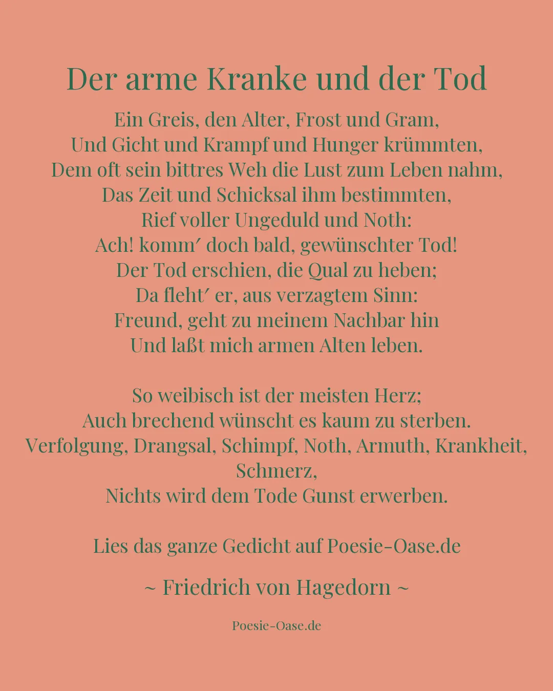 Illustration zu Der arme Kranke und der Tod