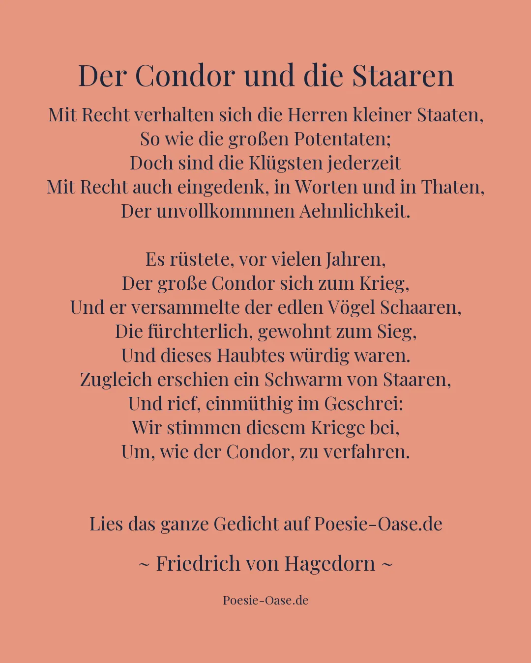 Illustration zu Der Condor und die Staaren
