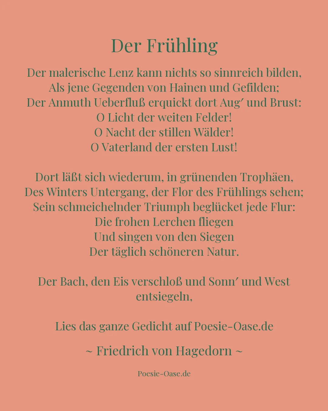 Illustration zu Der Frühling