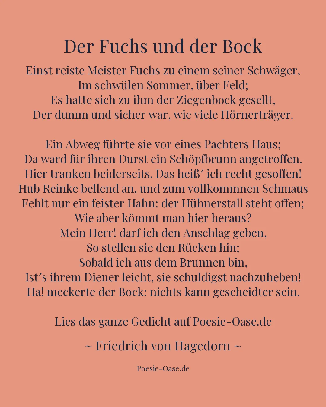 Illustration zu Der Fuchs und der Bock