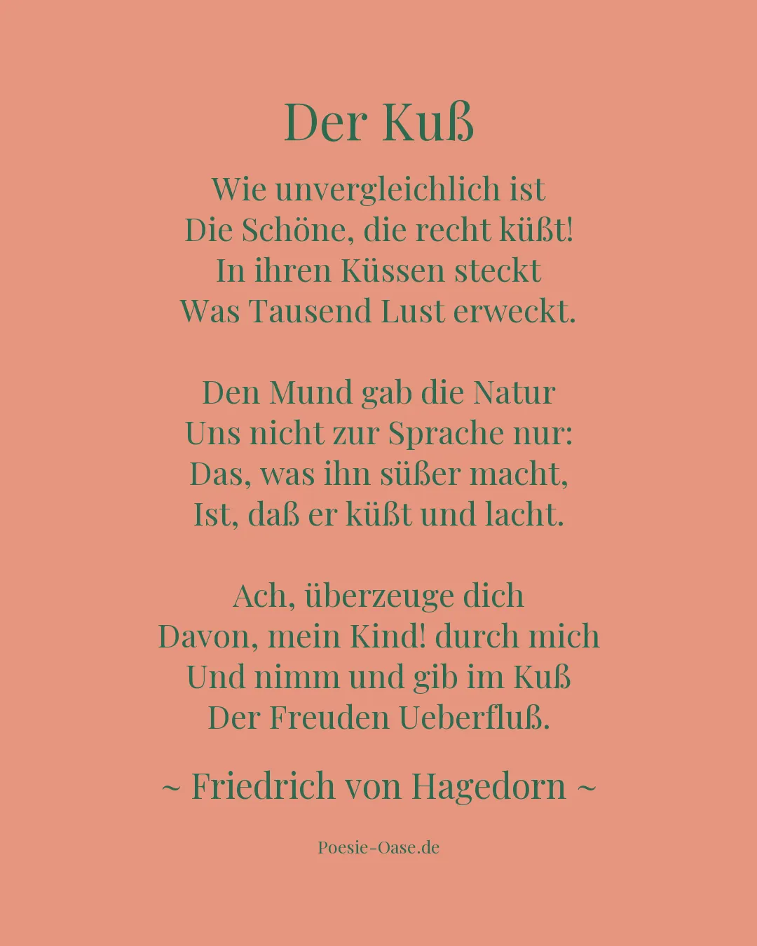 Illustration zu Der Kuß
