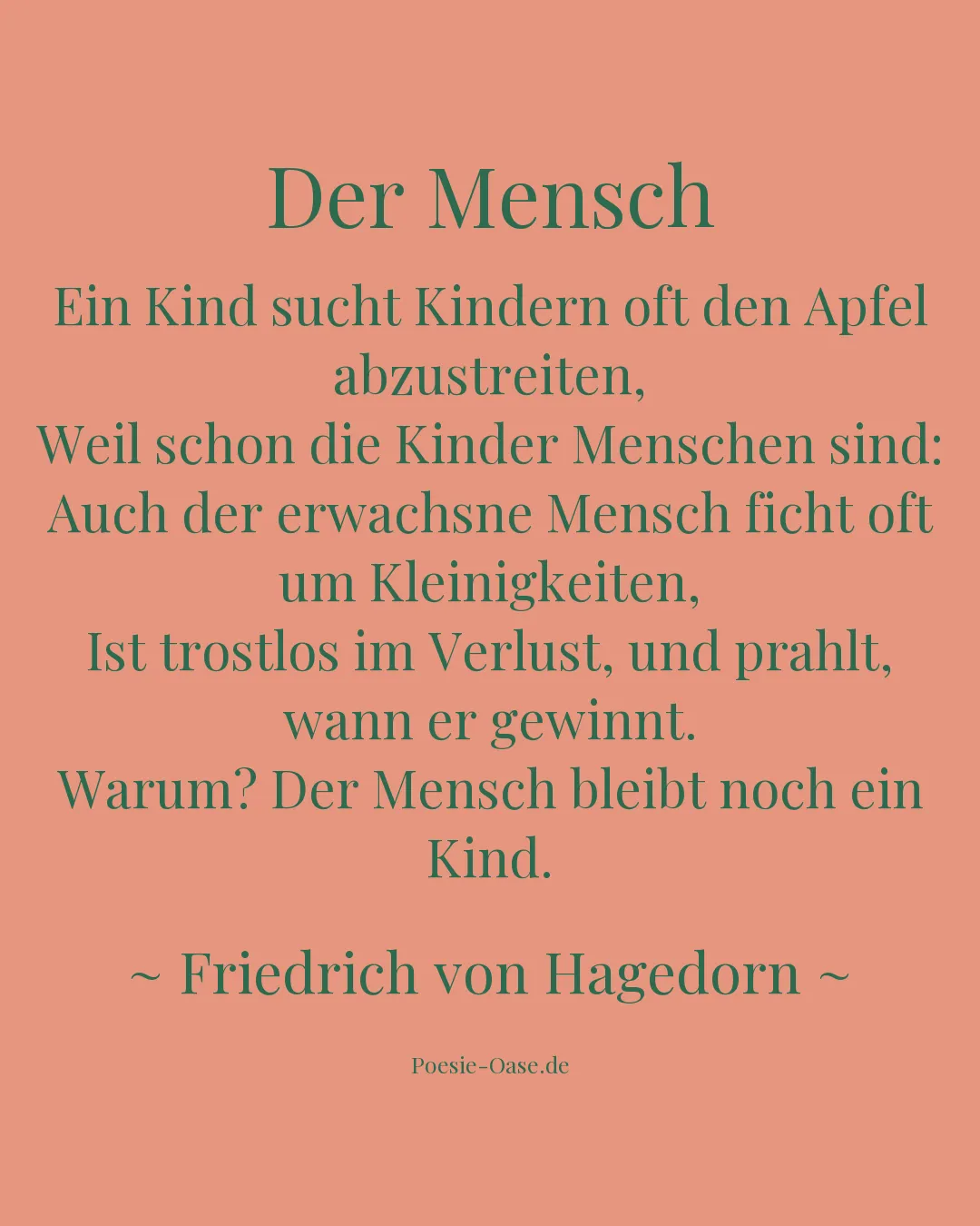 Illustration zu Der Mensch