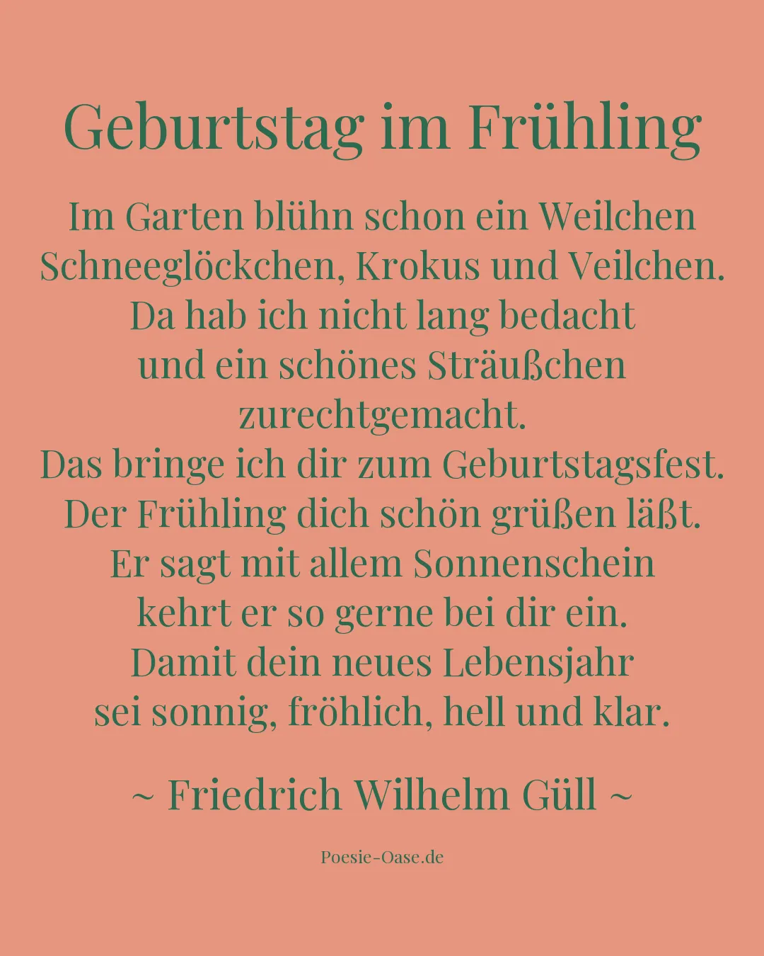 Illustration zu Geburtstag im Frühling