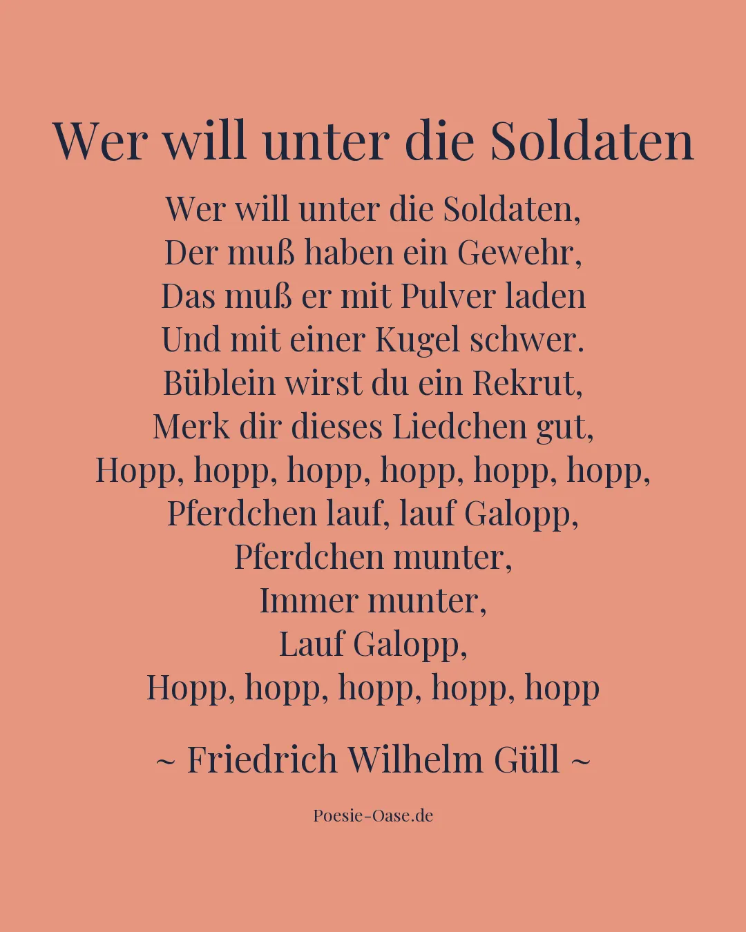 Illustration zu Wer will unter die Soldaten