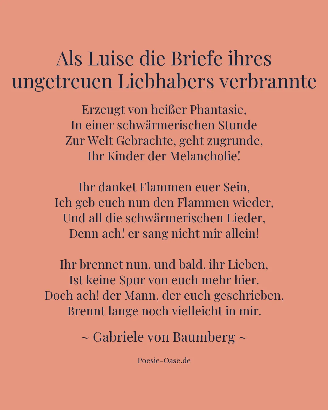Illustration zu Als Luise die Briefe ihres ungetreuen Liebhabers verbrannte