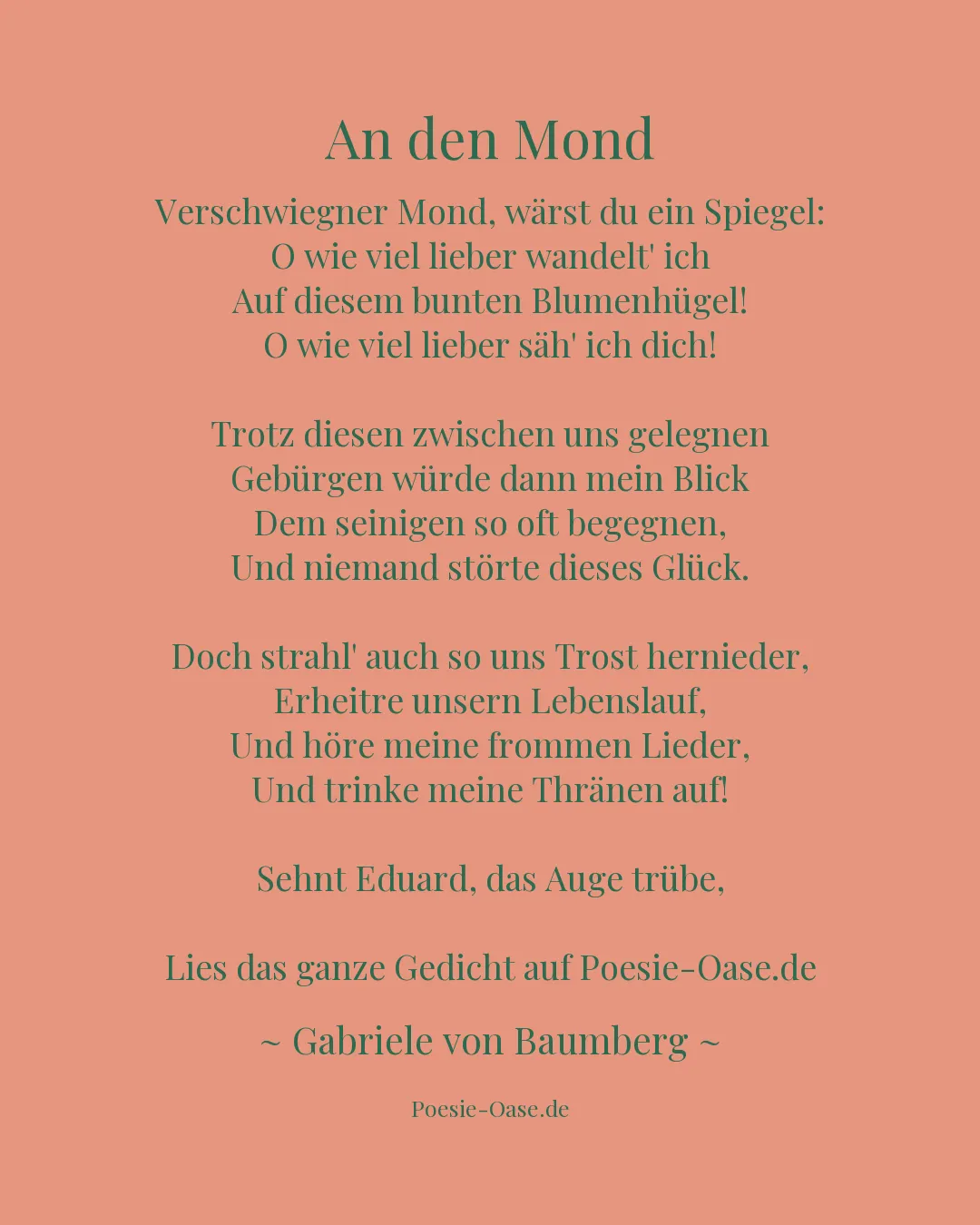 Illustration zu An den Mond