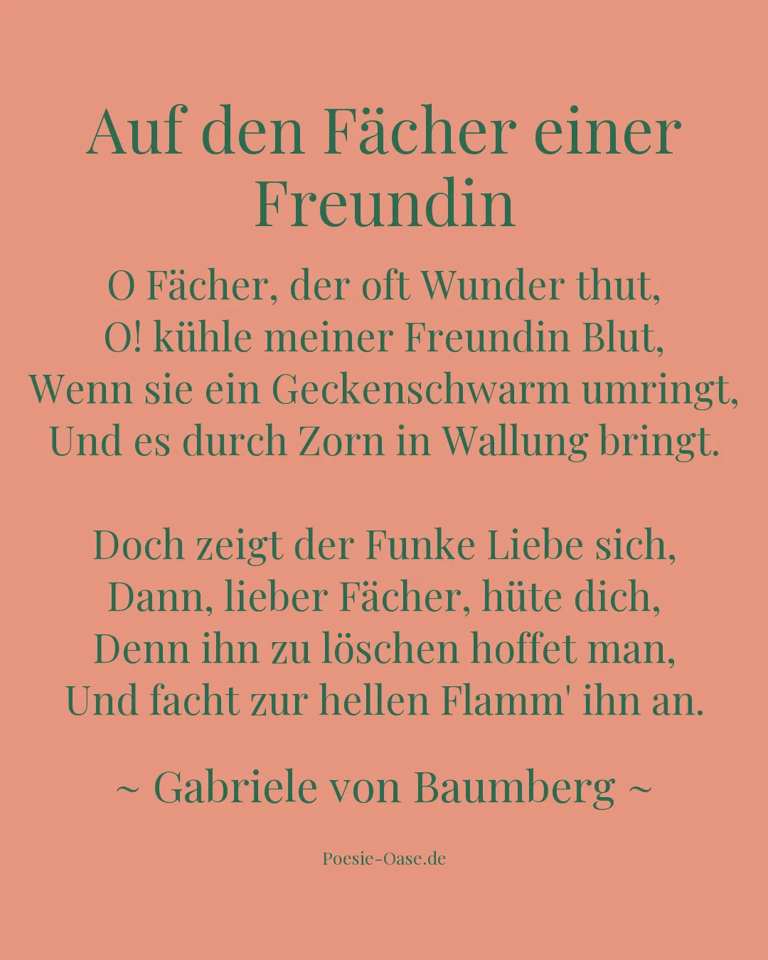 Illustration zu Auf den Fächer einer Freundin