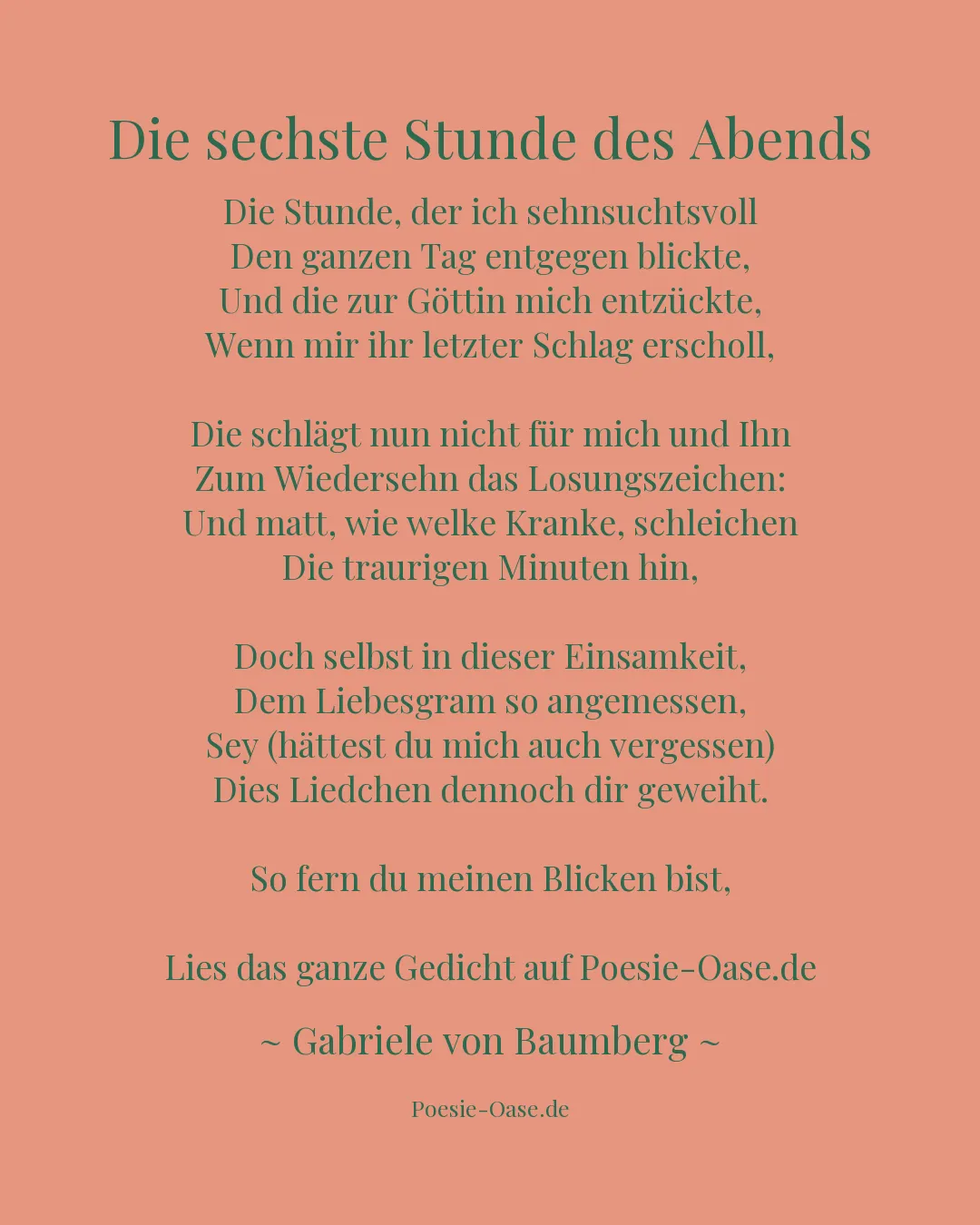 Illustration zu Die sechste Stunde des Abends