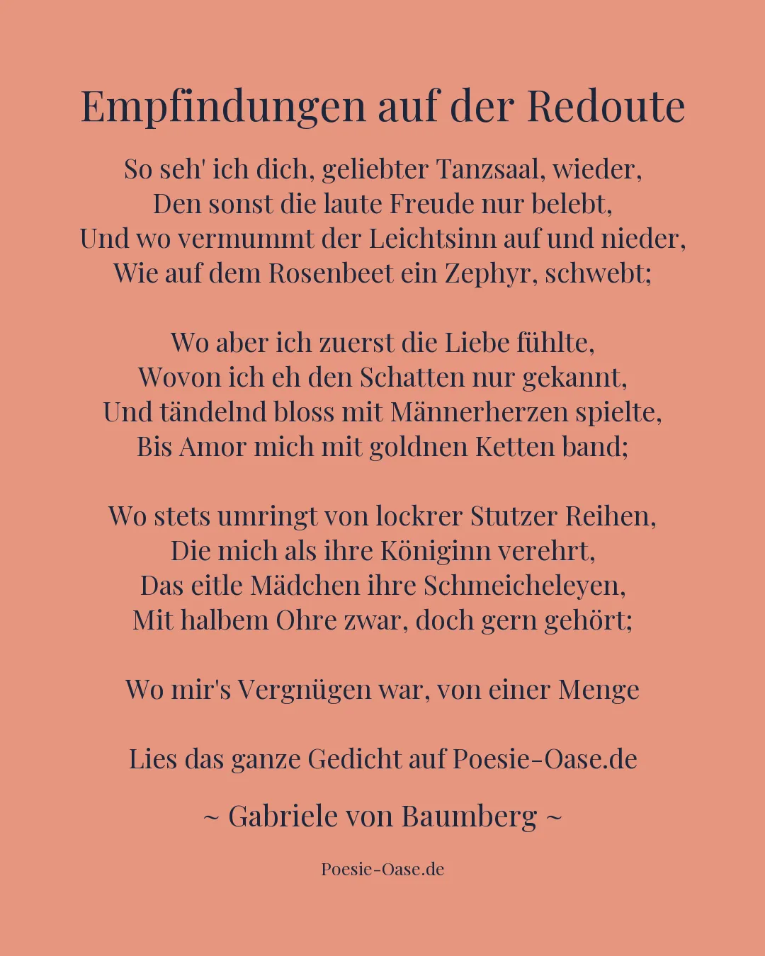 Illustration zu Empfindungen auf der Redoute