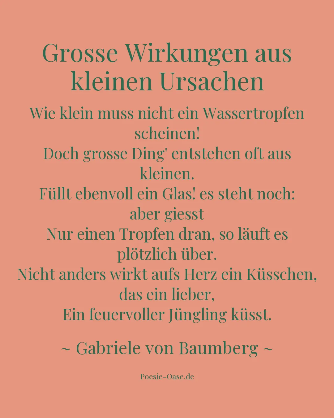 Illustration zu Grosse Wirkungen aus kleinen Ursachen