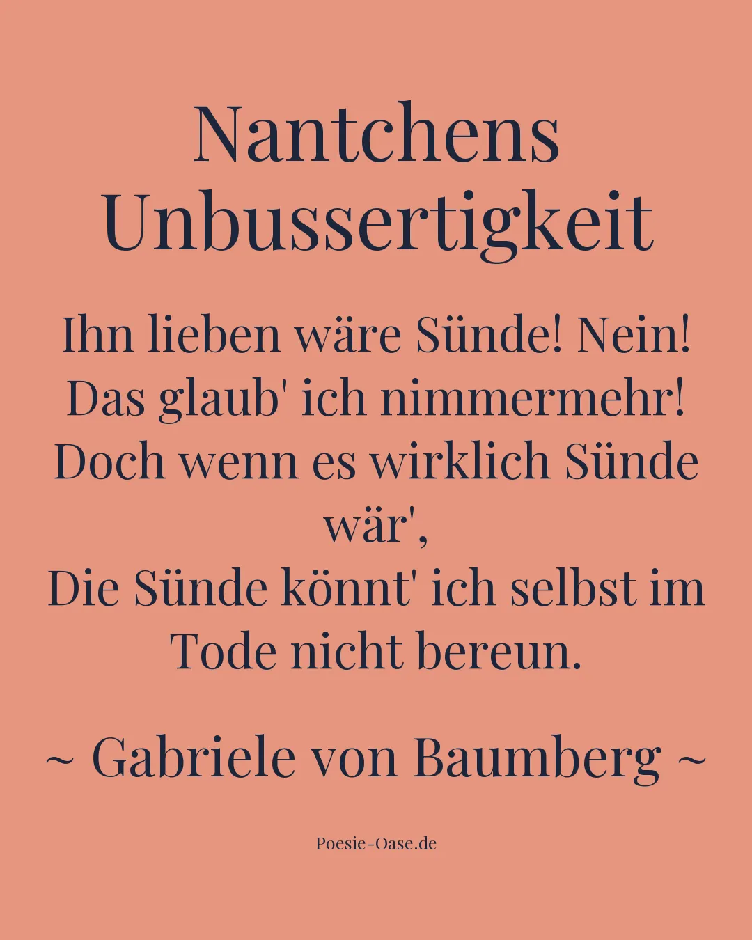 Illustration zu Nantchens Unbussertigkeit