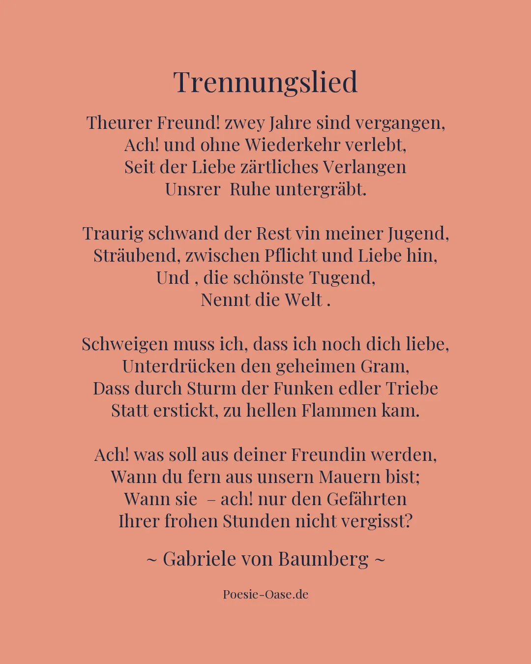 Illustration zu Trennungslied