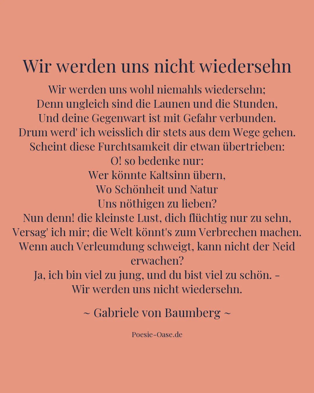 Illustration zu Wir werden uns nicht wiedersehn