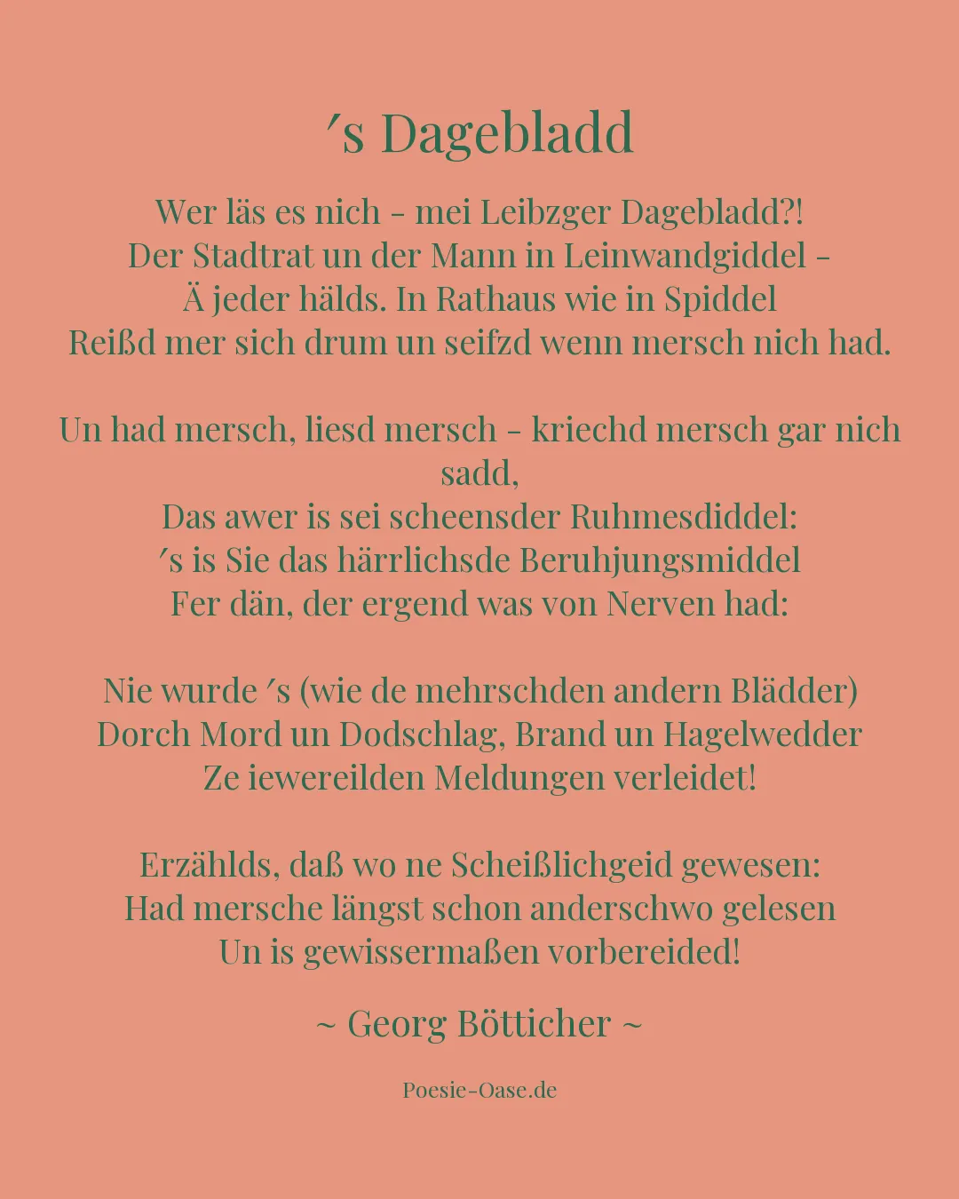 Illustration zu ′s Dagebladd