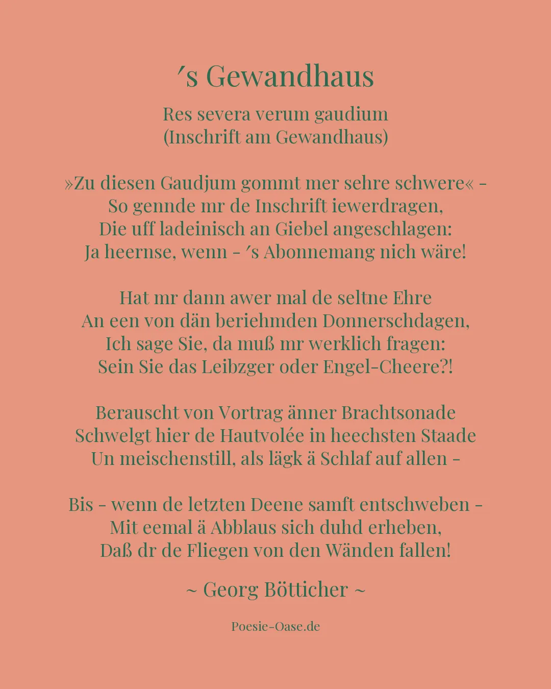 Illustration zu ′s Gewandhaus