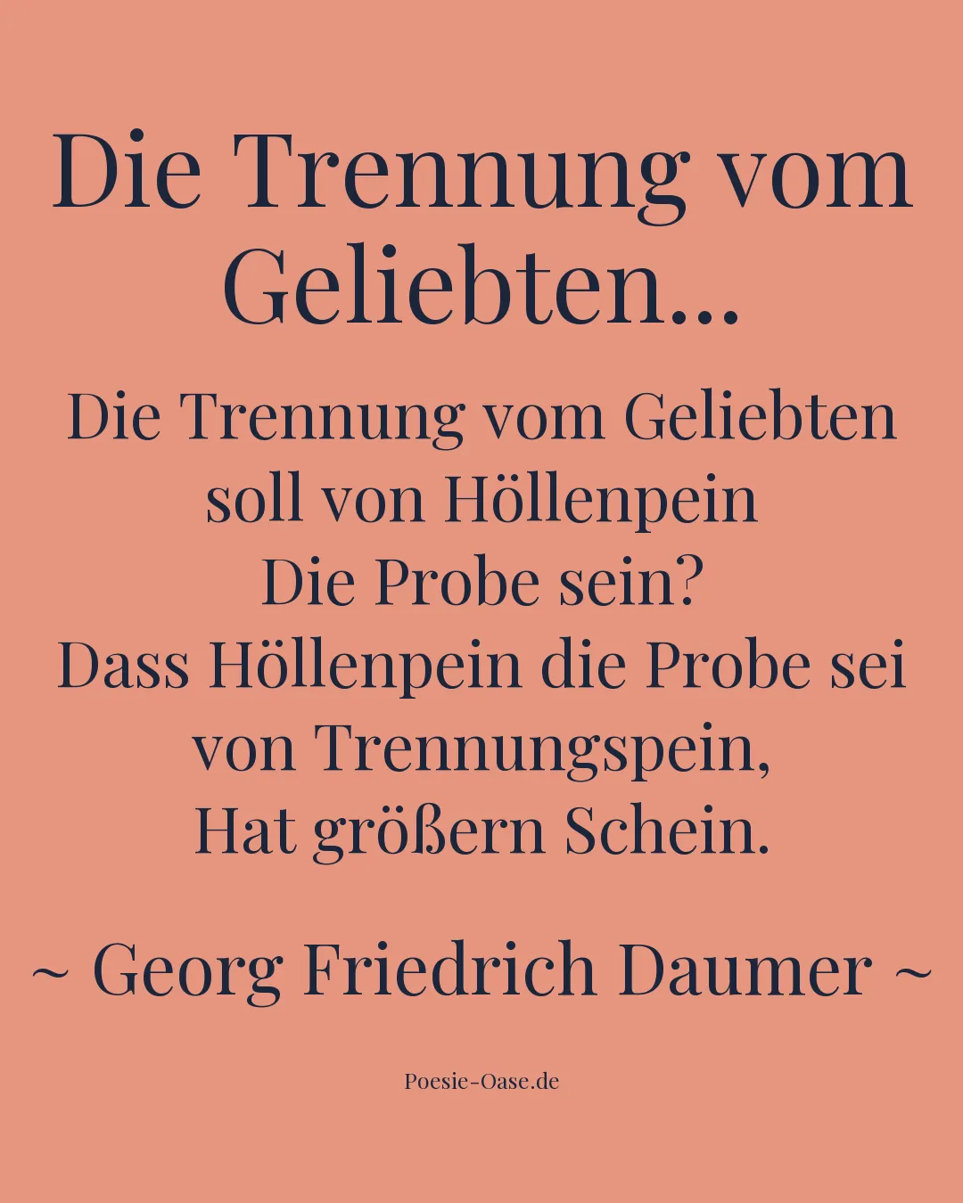 Illustration zu Die Trennung vom Geliebten...