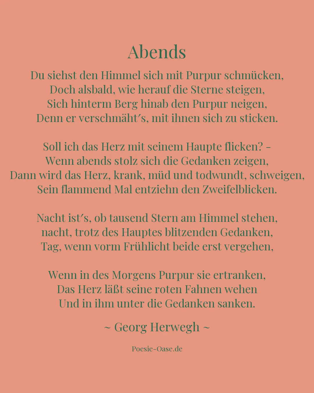 Illustration zu Abends