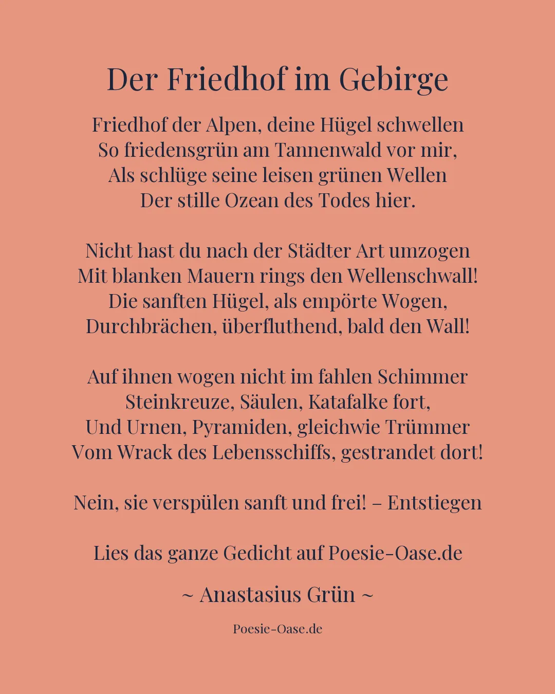 Illustration zu Der Friedhof im Gebirge