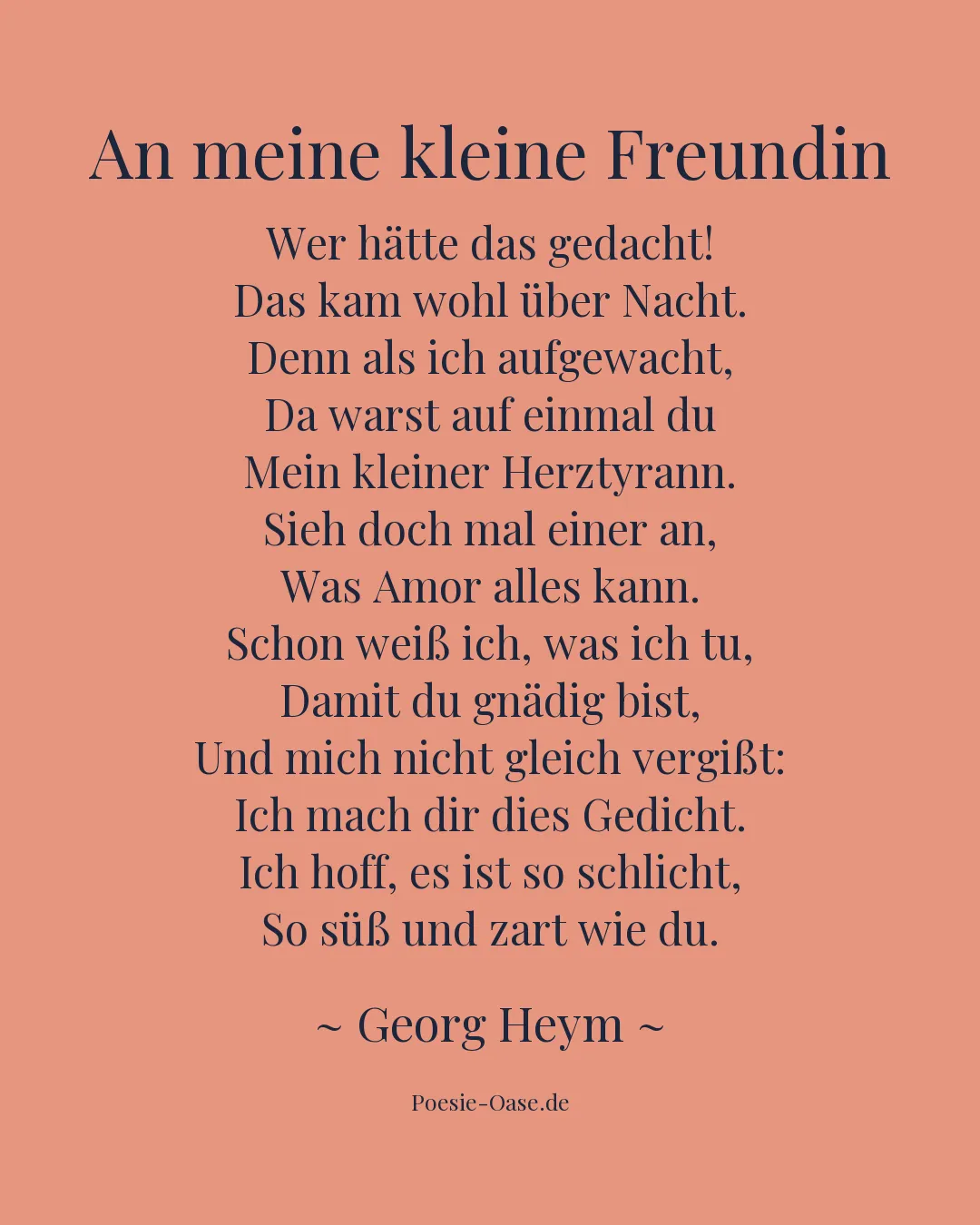 Illustration zu An meine kleine Freundin