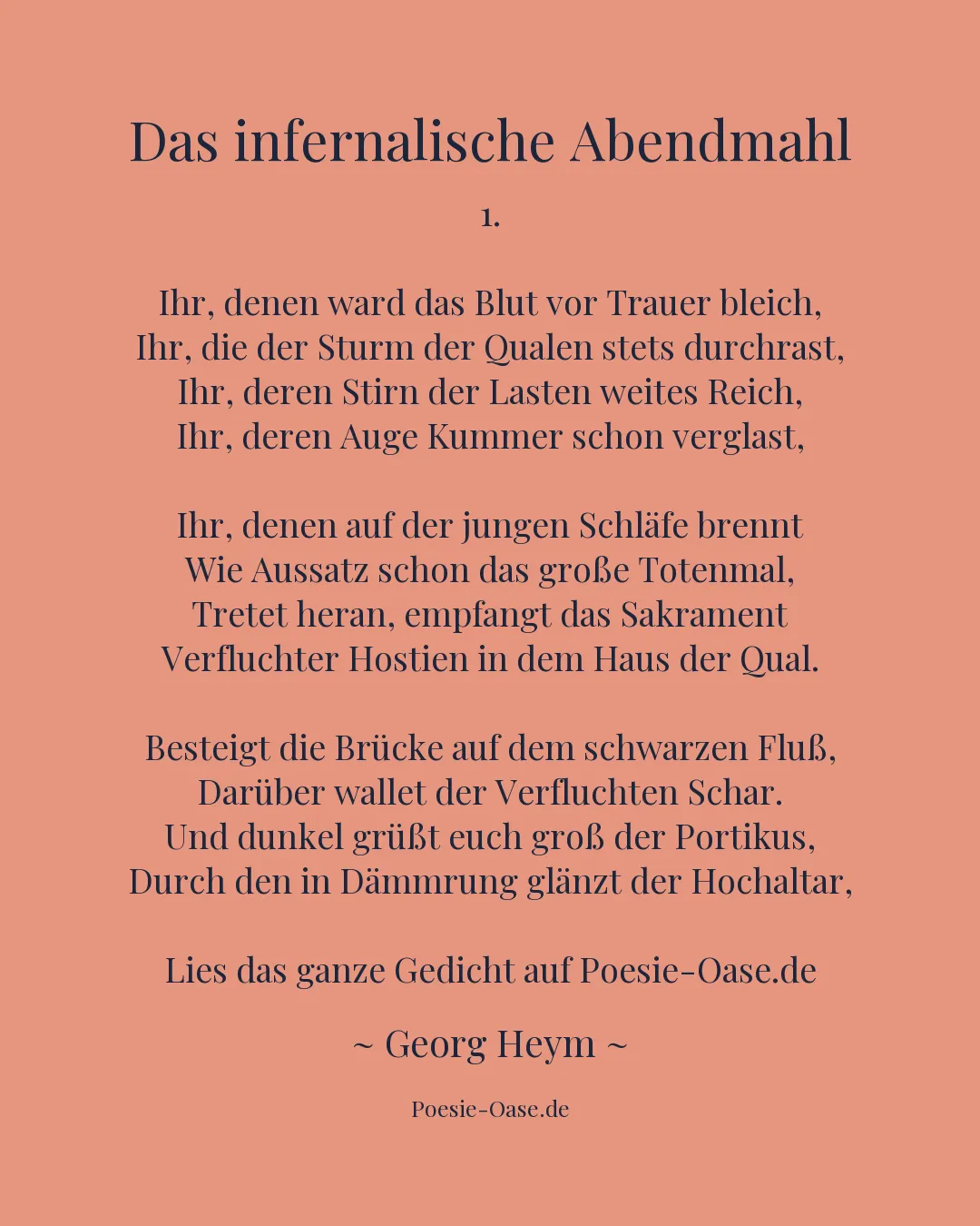 Illustration zu Das infernalische Abendmahl