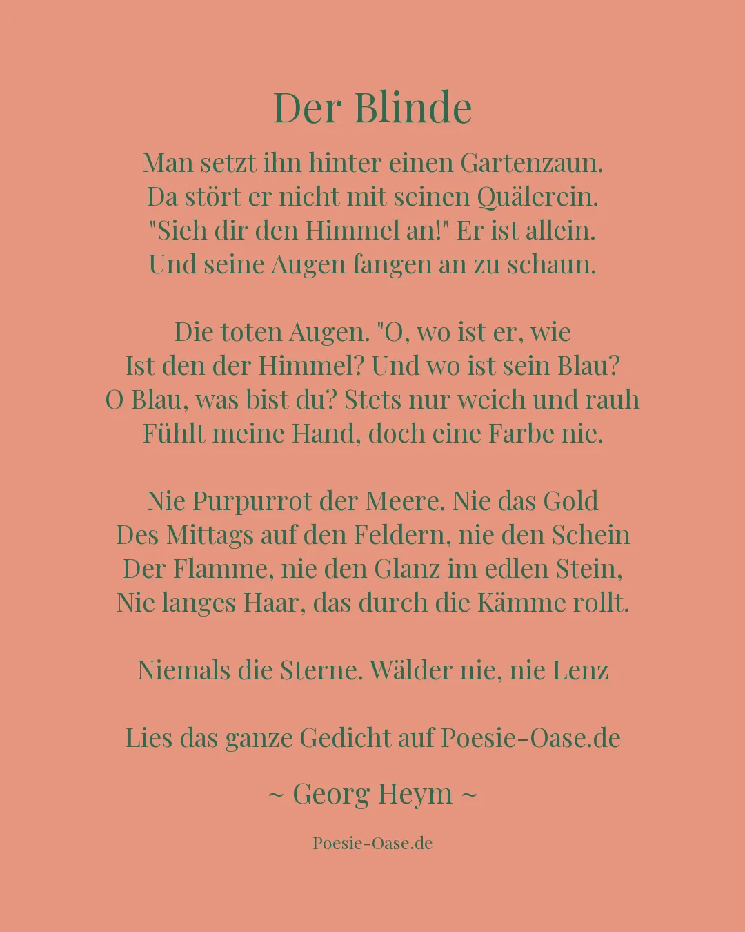 Illustration zu Der Blinde