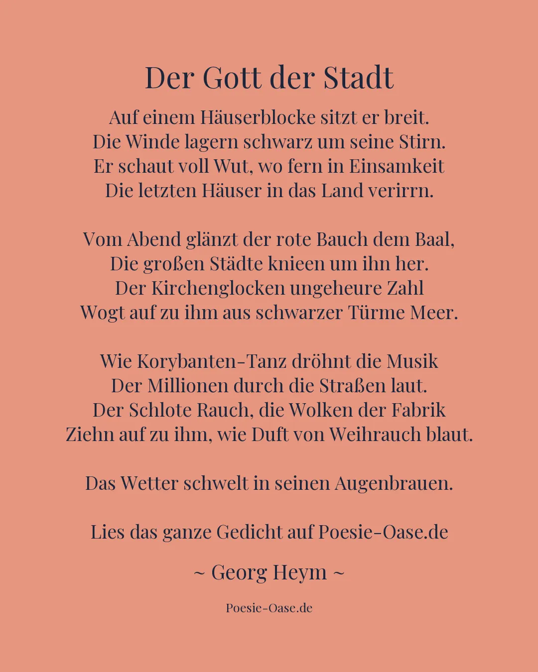 Illustration zu Der Gott der Stadt