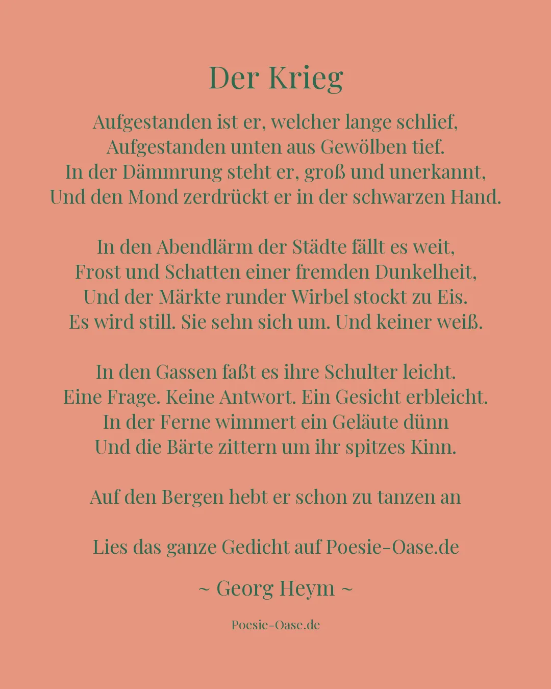 Illustration zu Der Krieg