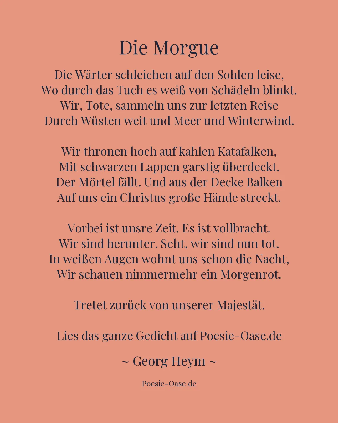 Illustration zu Die Morgue