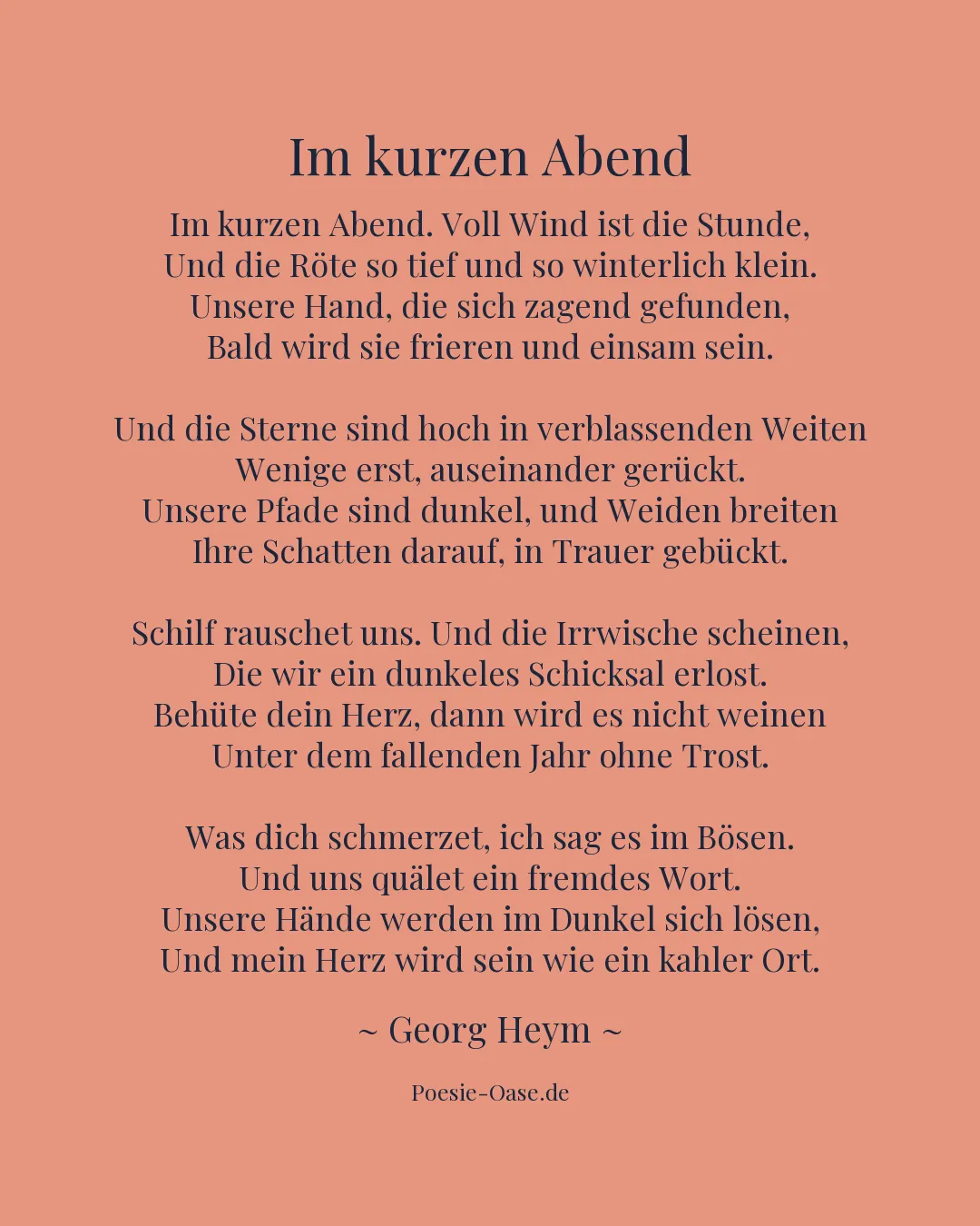 Illustration zu Im kurzen Abend