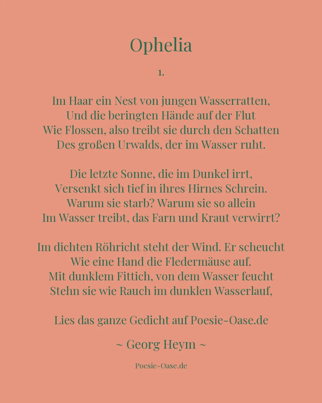 Illustration zu Ophelia