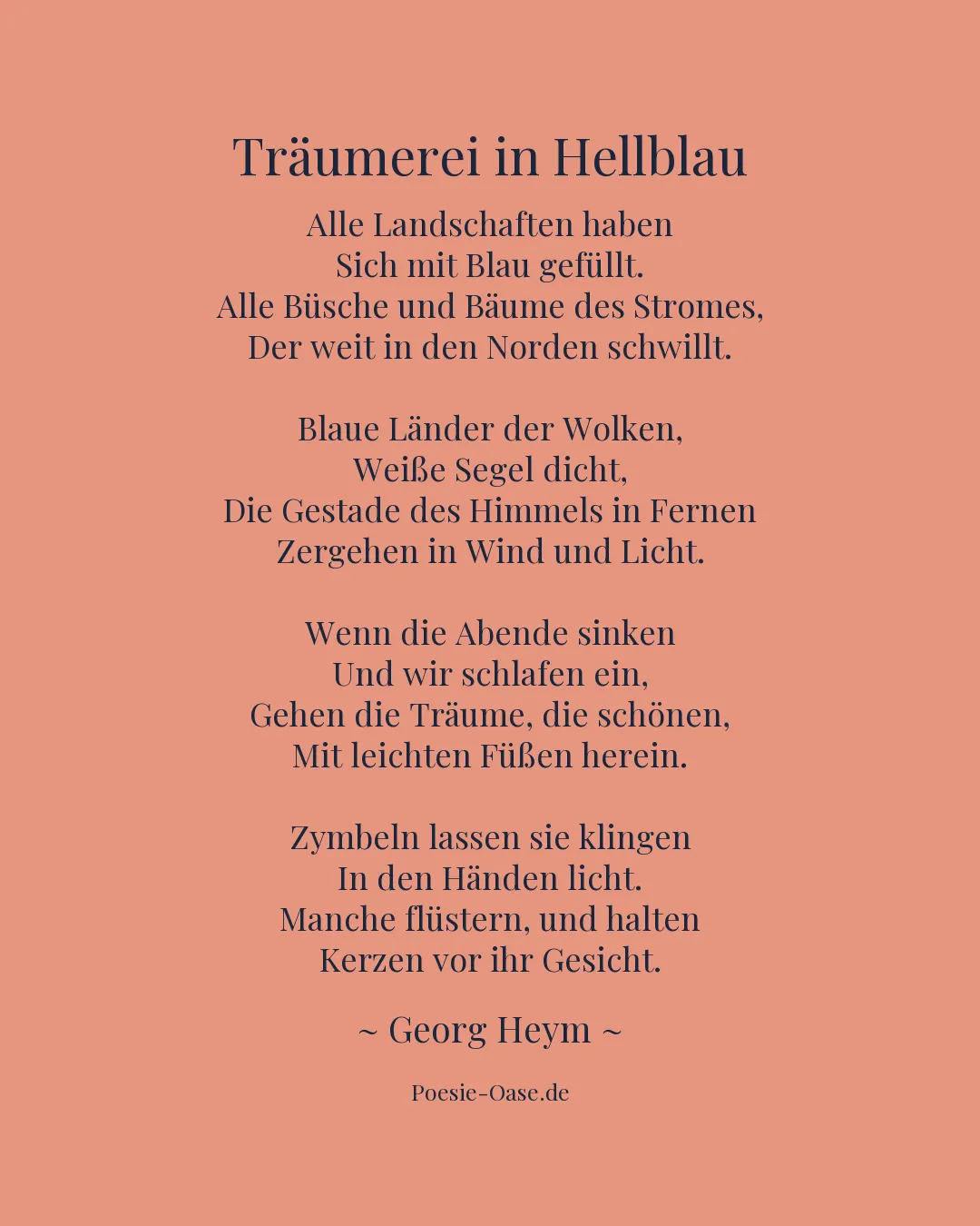 Illustration zu Träumerei in Hellblau