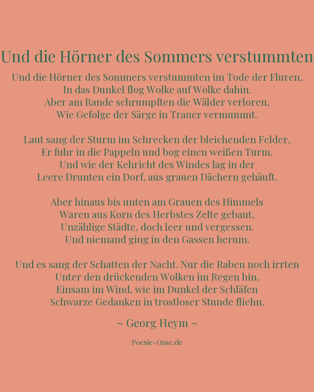 Illustration zu Und die Hörner des Sommers verstummten