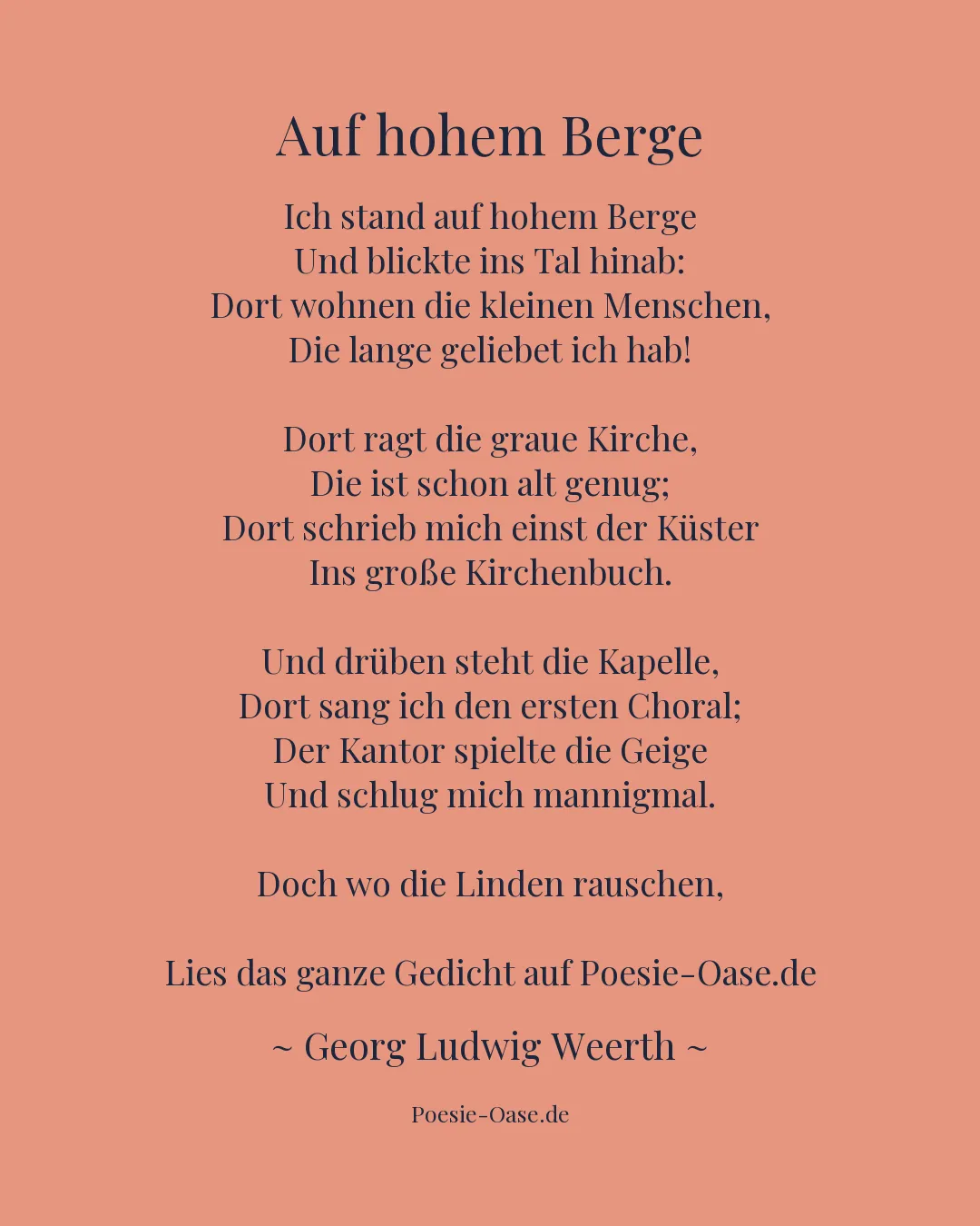 Illustration zu Auf hohem Berge